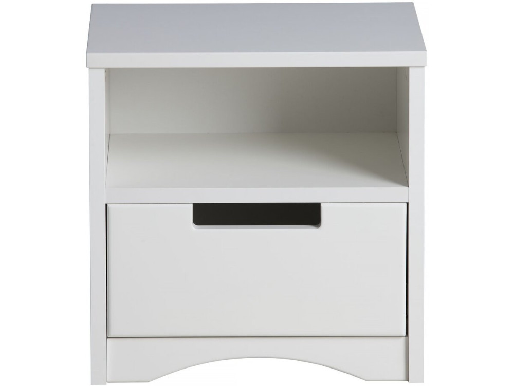 Comodino per bambini "Classic" -40,5 x 39,5 x 30,5 cm- Bianco