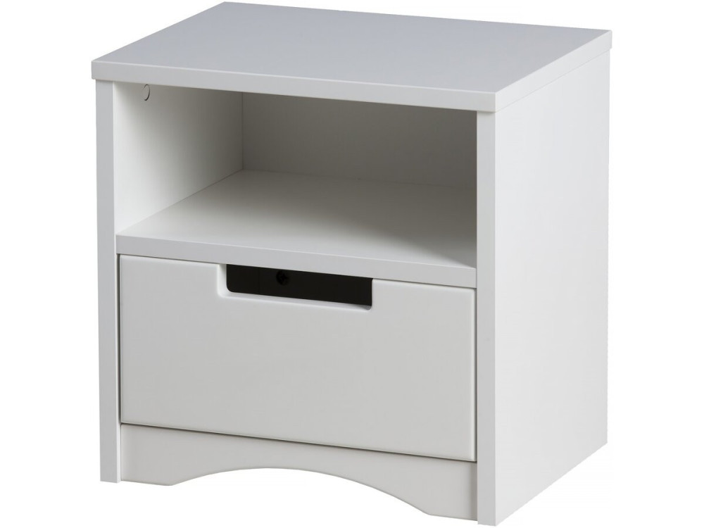 Comodino per bambini "Classic" -40,5 x 39,5 x 30,5 cm- Bianco