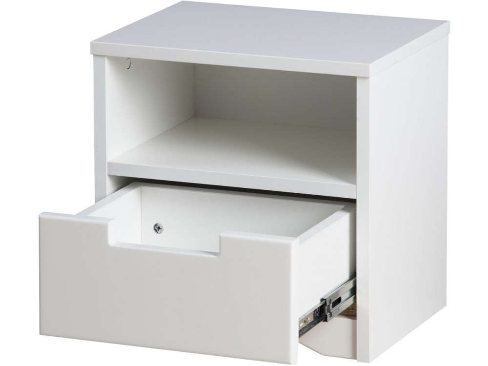 Comodino per bambini "Classic" -40,5 x 39,5 x 30,5 cm- Bianco