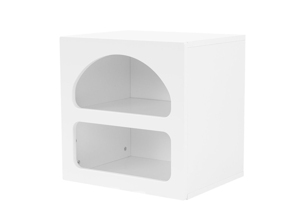 Comodino in legno "Lorin" 50 x 40 x 50 cm - Bianco