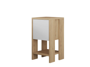 Comodino in legno "Ema" 30 x 30 x 55 cm - Rovere zaffiro