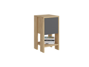 Comodino in legno "Ema" 30 x 30 x 55 cm - Rovere