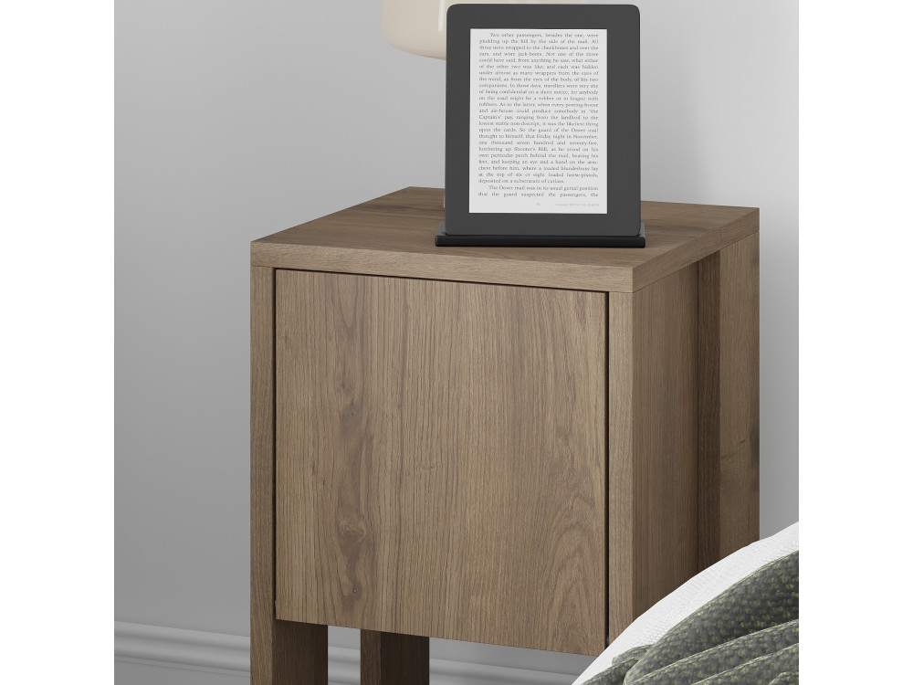 Comodino in legno "Ema" 30 x 30 x 55 cm - Hitit
