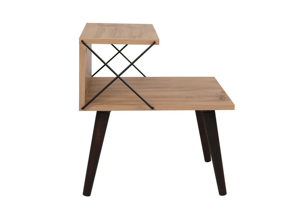 Comodino in legno "Cross" 50 x 40 x 55 cm - Pino