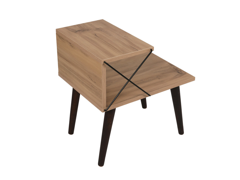 Comodino in legno "Cross" 50 x 40 x 55 cm - Pino