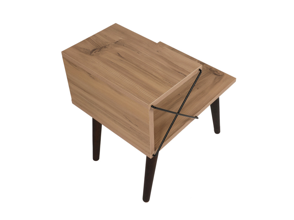 Comodino in legno "Cross" 50 x 40 x 55 cm - Pino