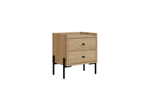 Comodino in legno "Malta" - 45 x 35 x 52 cm - Marrone chiaro