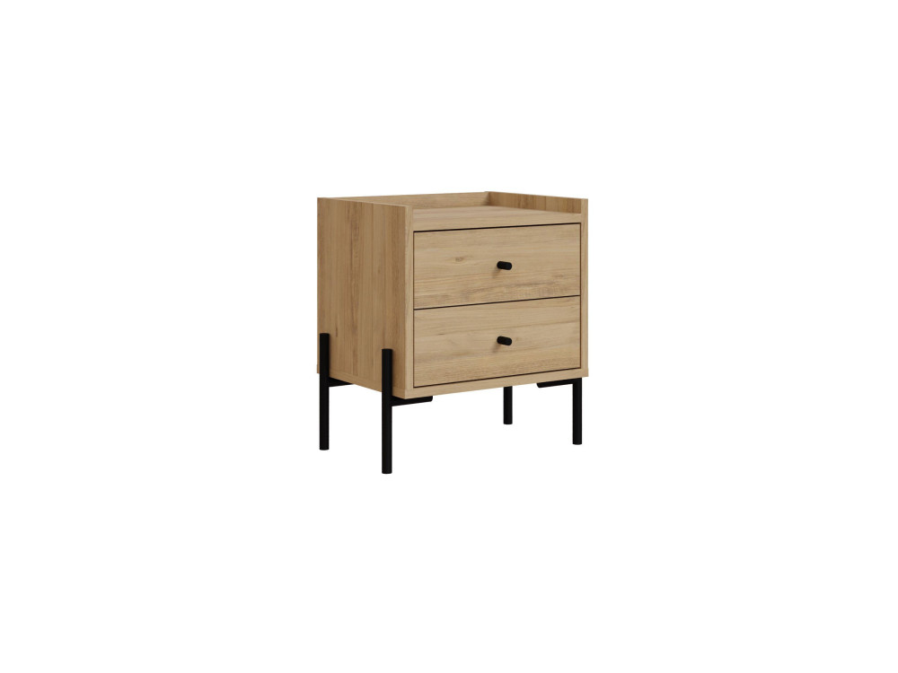 Comodino in legno "Malta" - 45 x 35 x 52 cm - Marrone chiaro