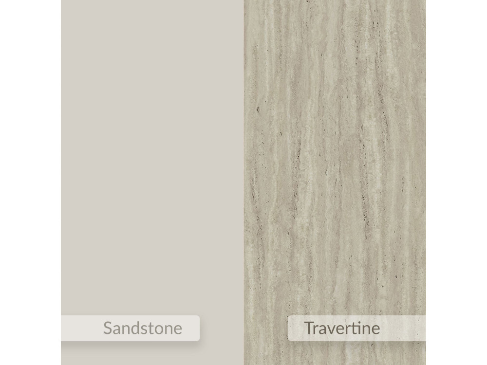 Comodino in legno "Onda" - 38 x 31 x 18 cm - Beige