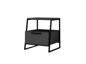 Comodino in legno "Pal" - 45 x 40 x 50 cm - Grigio antracite