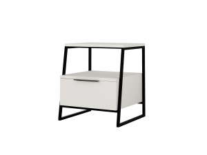 Comodino in legno "Pal" 45 x 40 x 50 cm - Bianco
