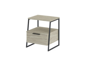 Comodino in legno "Pal" - 45 x 40 x 50 cm - Travertino