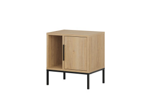 Comodino in legno "Glynn" - 45 x 35 x 50 cm - Marrone