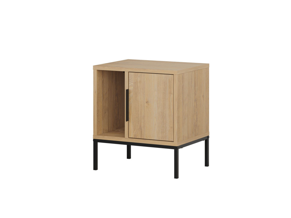 Comodino in legno "Glynn" - 45 x 35 x 50 cm - Marrone