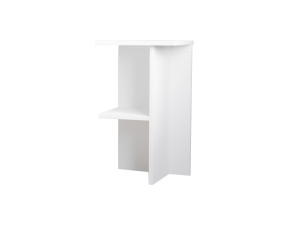 Comodino in legno "Leray" - 36 x 36 x 60 cm - Bianco