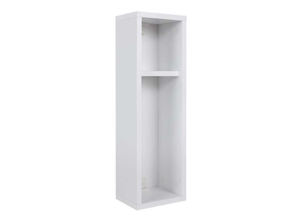 Comodino in legno "Turra" - 20 x 15 x 65 cm - Bianco
