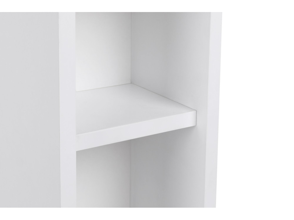 Comodino in legno "Turra" - 20 x 15 x 65 cm - Bianco