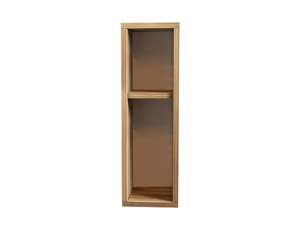 Comodino in legno "Turra" - 20 x 15 x 65 cm - Marrone