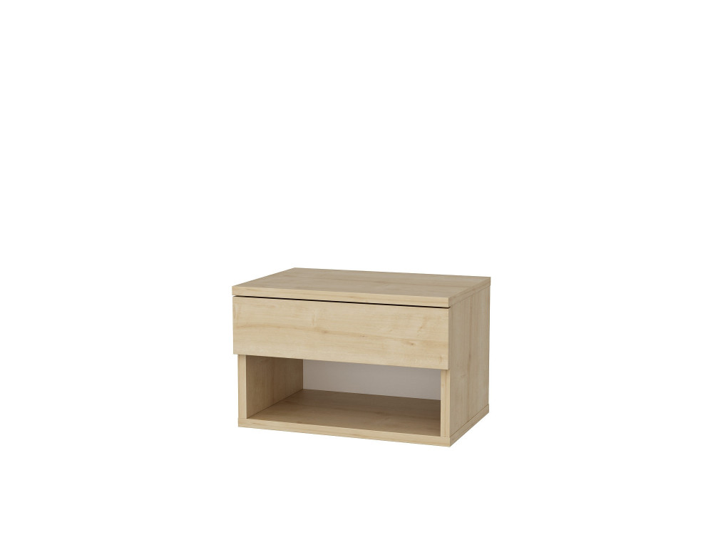 Comodino in legno "Jamot" - 45 x 29 x 32 cm - Beige