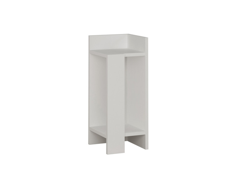 Comodino in legno "Elos Right" - 25 x 27 x 60 cm - Bianco
