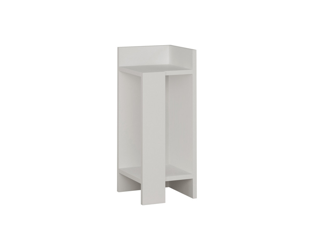 Comodino in legno "Elos Right" - 25 x 27 x 60 cm - Bianco