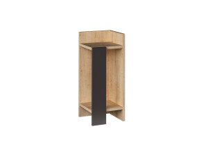 Comodino in legno "Elos Right" - 25 x 27 x 60 cm - Beige