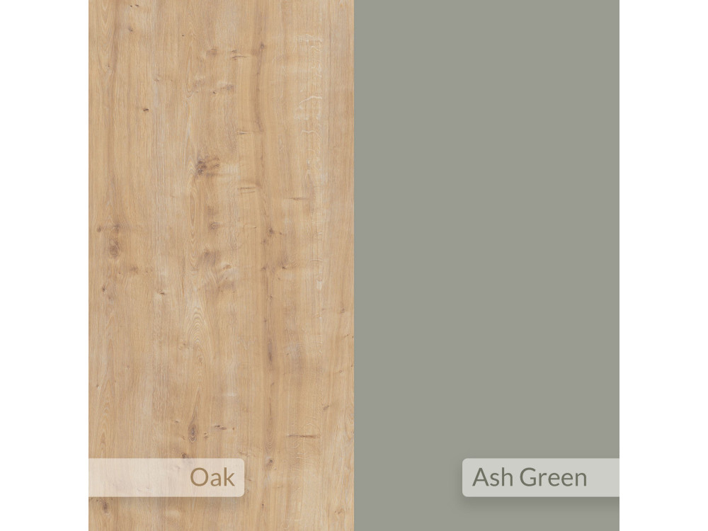 Comodino in legno a parete "Eco" - 40 x 30 x 19 cm - Verde