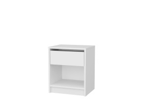 Comodino in legno "Sheridan" - 45 x 40 x 53 cm - Bianco