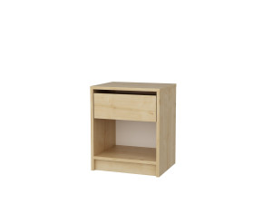 Comodino in legno "Sheridan" - 45 x 40 x 53 cm - Beige