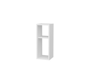 Comodino in legno "Sault" - 23 x 22 x 60 cm - Bianco