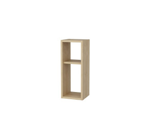 Comodino in legno "Sault" - 23 x 22 x 60 cm - Beige
