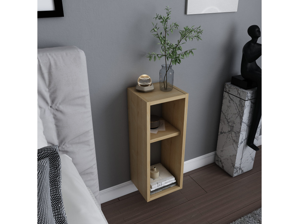 Comodino in legno "Sault" - 23 x 22 x 60 cm - Beige