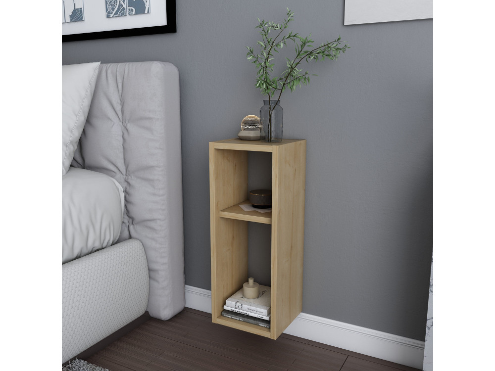Comodino in legno "Sault" - 23 x 22 x 60 cm - Beige
