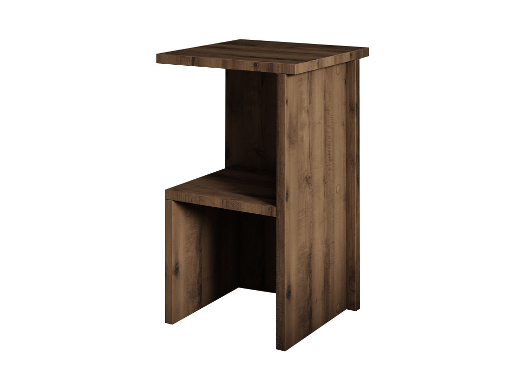 Comodino in legno "Roisin" - 30 x 30 x 50 cm - Marrone