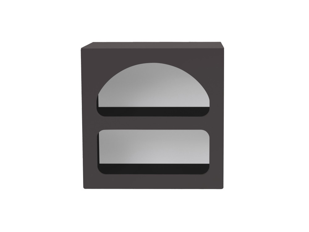 Comodino in legno "Lorin" - 50 x 40 x 50 cm - Grigio antracite