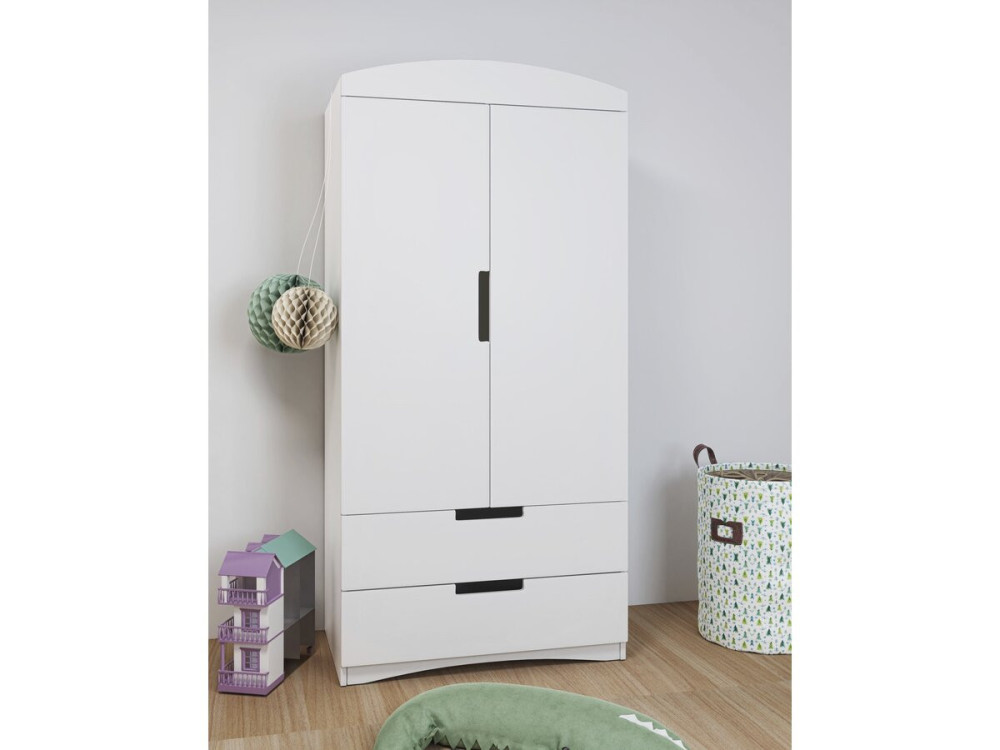 Armadio per bambini "Classic" - 175,5 x 90 x 52 cm - Bianco