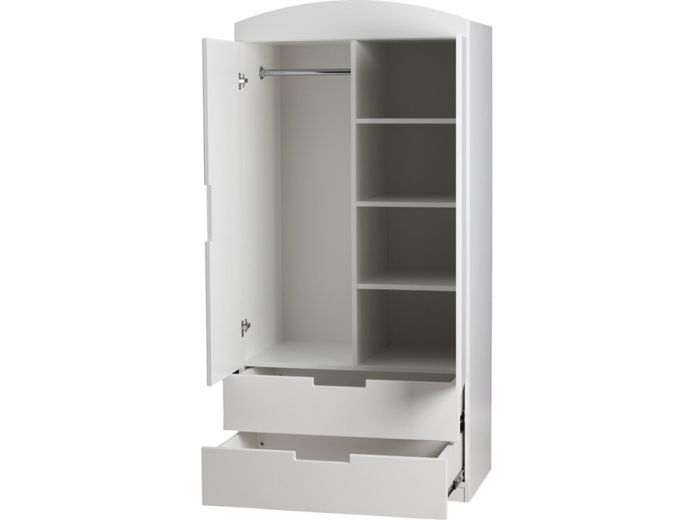 Armadio per bambini "Classic" - 175,5 x 90 x 52 cm - Bianco