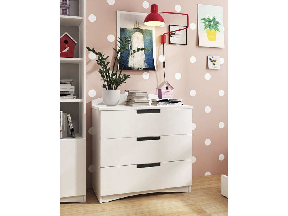 Cassapanca per bambini "Classic" - 80,5 x 80 x 41 cm - Bianco