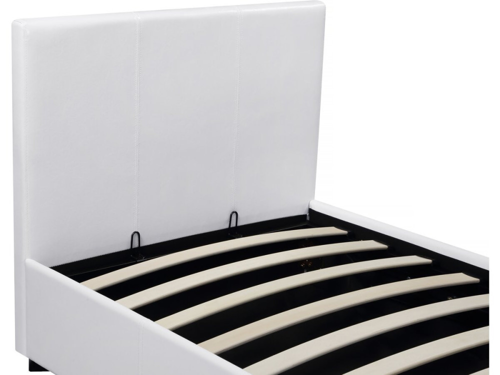 Letto con contenitore "Carla" - Bianco - 90 x 190 cm