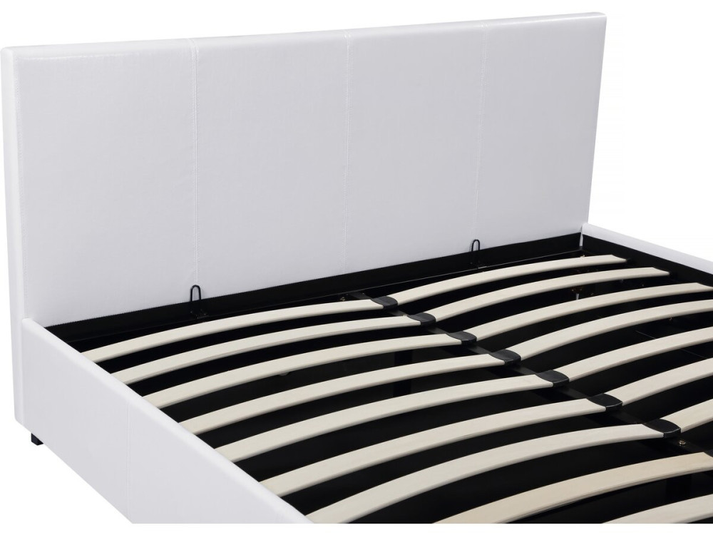 Letto doppio con contenitore  "Carla"- 160 x 200 cm  - Bianco