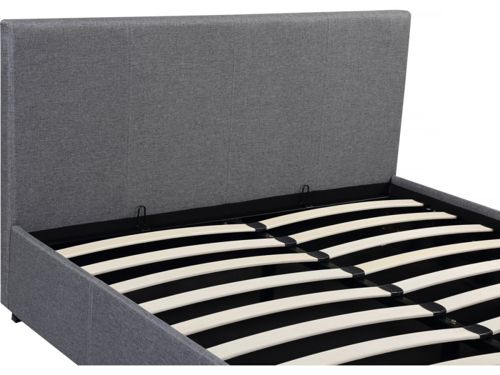 Letto matrimoniale con contenitore "Carla" - 140 x 190 - Grigio