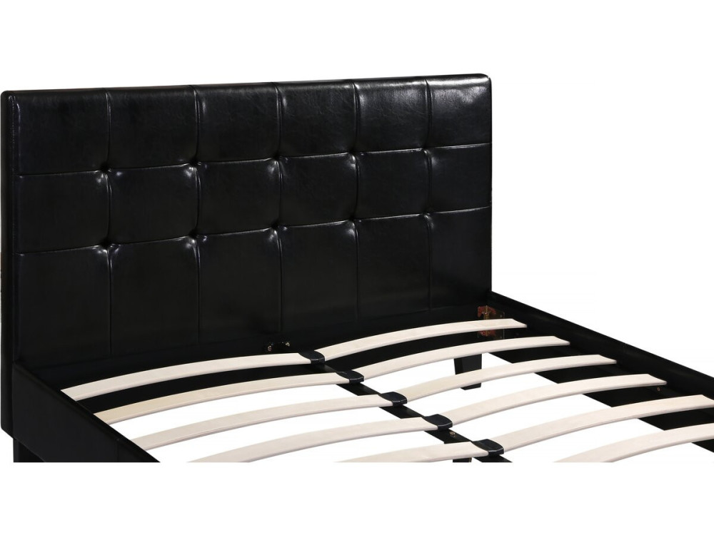 Letto JULIA - 140 x 190 cm - Nero