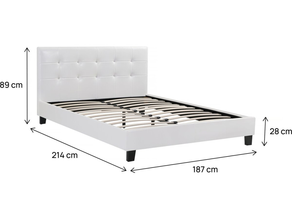 Letto "Julia" - 180 x 200 - Bianco