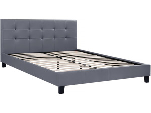 Letto "Julia" - 160 x 200 - Grigio chiaro