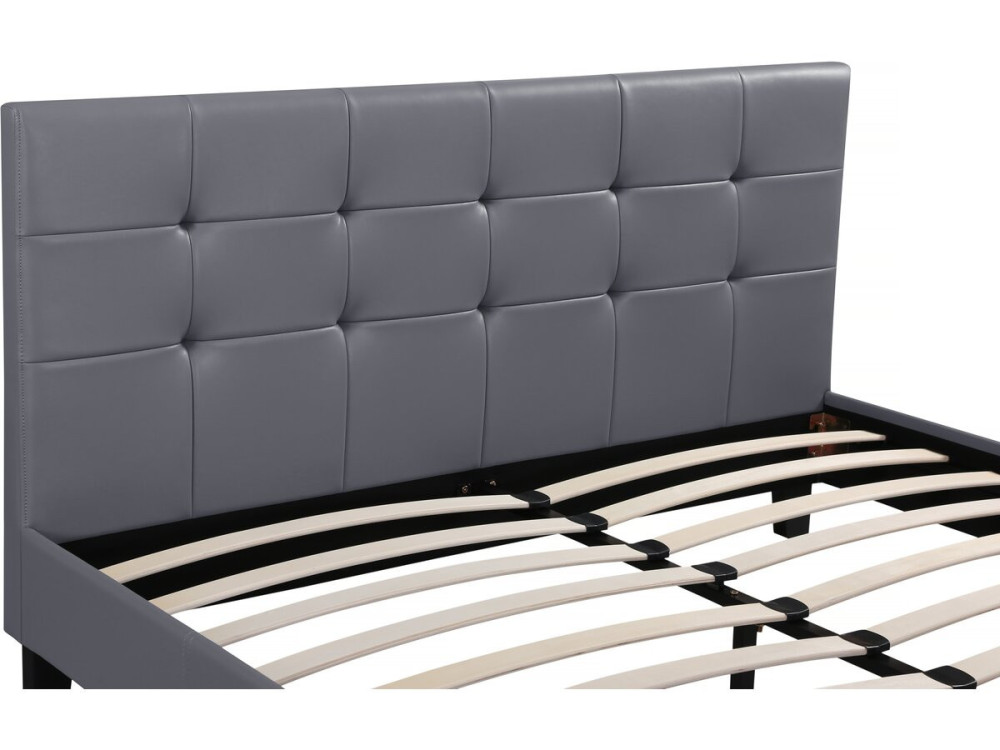 Letto "Julia" - 160 x 200 - Grigio chiaro