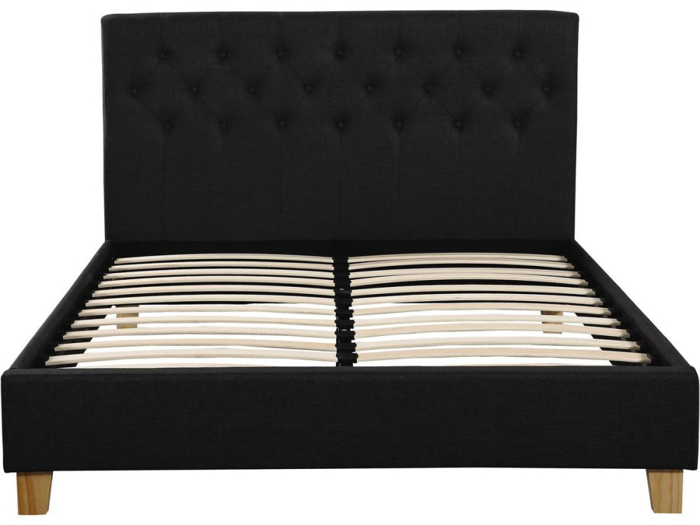 Letto "Emmy" - 140 x 190 cm - Grigio