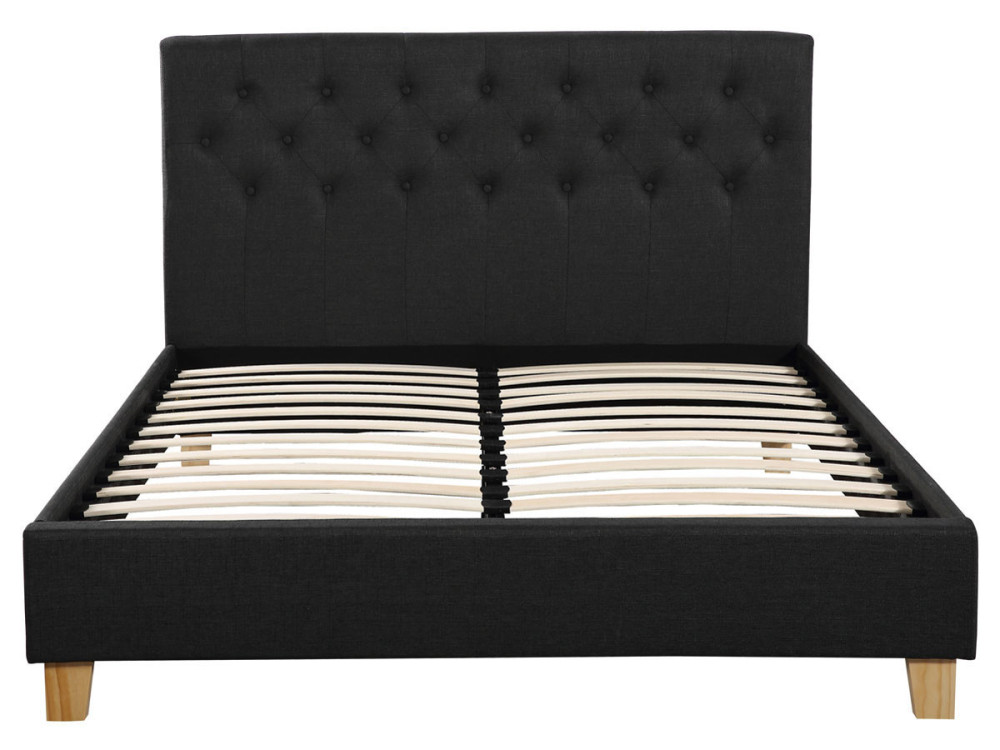 Letto "Emmy" - 160 x 200 cm - Grigio
