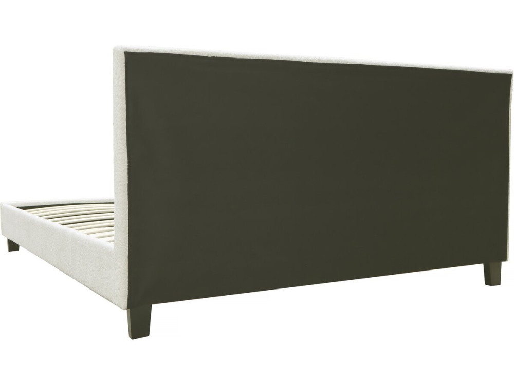 Letto "Julia" tessuto riccio 140x190cm- crema