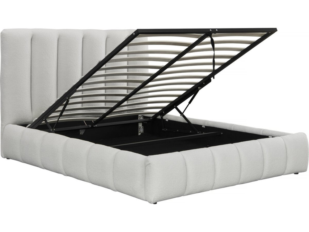 Letto con cassettone "Annie" - 140 x 190 cm - Bianco