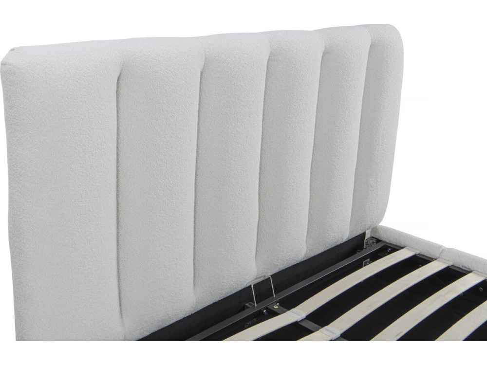 Letto con cassettone "Annie" - 140 x 190 cm - Bianco